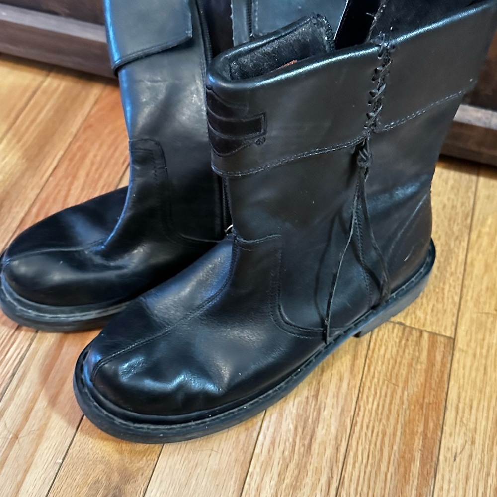 Harley Davidson Black Leather Boots